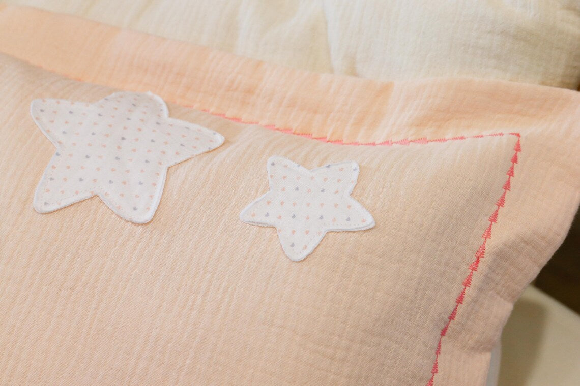 Personalized Dreamy Unicorn Cloud – Applique Muslin Pillowcase