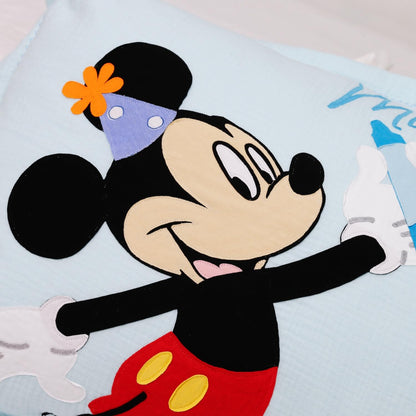 Cartoon Mouse Custom Name Muslin Pillowcase ( Mickey )